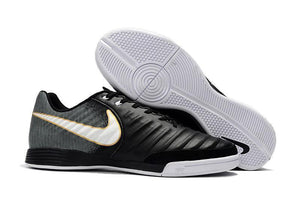 Nike TiempoX Ligera IV IC Indoor Soccer Shoes CY0037 Black/White/Black - StarStadium