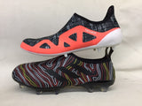 Adidas Glitch Skin 17 FG Soccer Shoes Black Fluorescent Red White - StarStadium