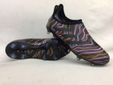 Adidas Glitch Skin 17 FG Soccer Shoes Black Fluorescent Red White - StarStadium