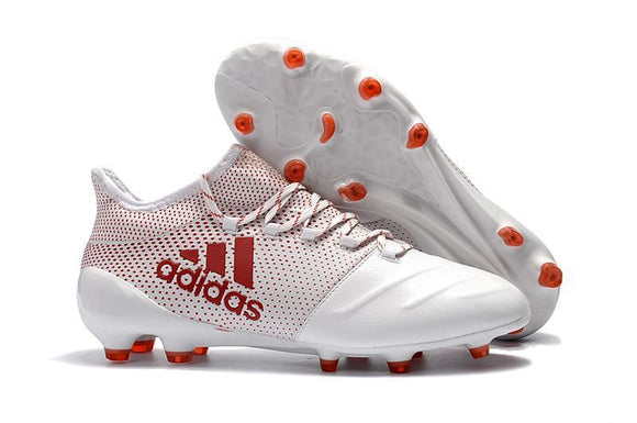 Adidas X Series Leather FG Cleats White/Orange