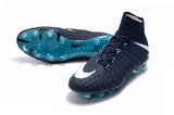 Nike Hypervenom Phantom III DF FG Soccer Cleats Navy Blue White - StarStadium