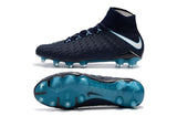 Nike Hypervenom Phantom III DF FG Soccer Cleats Navy Blue White - StarStadium