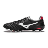 Mizuno Morelia Neo II FG Soccer Cleats Black White Red - StarStadium