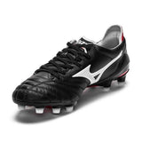 Mizuno Morelia Neo II FG Soccer Cleats Black White Red - StarStadium