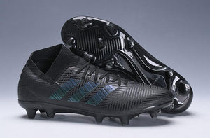 ADIDAS NEMEZIZ MESSI 18+ FIRM GROUND CLEATS BLACK ALL BLACK - StarStadium