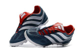 Adidas Predator Precision Turf Soccer Cleats Blue Grey White Red - StarStadium