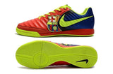 Nike TiempoX Ligera IV Barcelona IC Soccer Shoes Red Fluorescent Green - StarStadium