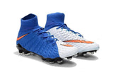 Nike Hypervenom Phantom III DF FG Soccer Cleats Blue White Red - StarStadium