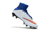 Nike Hypervenom Phantom III DF FG Soccer Cleats Blue White Red - StarStadium