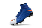 Nike Hypervenom Phantom III DF FG Soccer Cleats Blue White Red - StarStadium