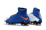 Nike Hypervenom Phantom III DF FG Soccer Cleats Blue White Red - StarStadium