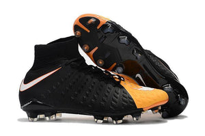 Nike Hypervenom Phantom III DF FG Soccer Cleats Black Laser Orange - StarStadium