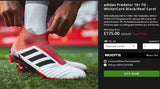 Adidas Predator 19.1 FG Cleats Red/Black/White