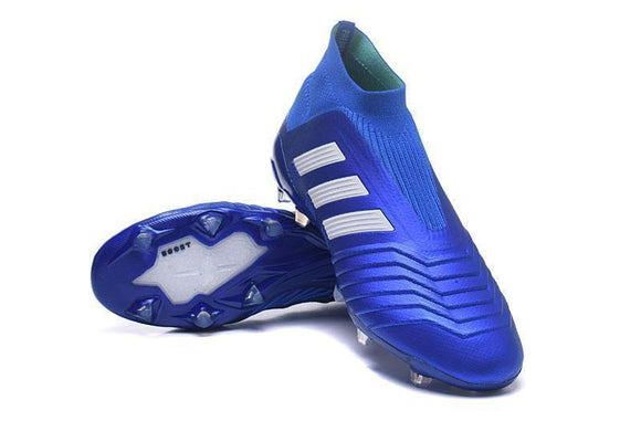 Adidas Predator 18+ FG Soccer Cleats Royal Blue White - StarStadium