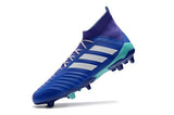 Adidas Predator 18.1 FG Soccer Cleats Purple Blue White turquoise - StarStadium