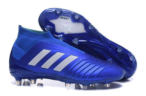 Adidas Predator 18+ FG Soccer Cleats Royal Blue White - StarStadium