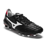 Mizuno Morelia Neo II FG Soccer Cleats Black White Red - StarStadium