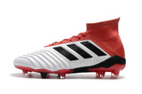 Adidas Predator 18.1 FG Soccer Cleats Red White Retro Black - StarStadium