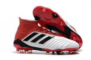 Adidas Predator 18.1 FG Soccer Cleats Red White Retro Black - StarStadium