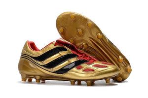 Adidas Predator Precision FG Soccer Cleats Golden Red Black - StarStadium