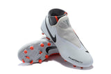 Nike Phantom Vision Elite DF FG Soccer Cleats White Orange Black - StarStadium