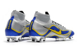 NIKE Mercurial Superfly VI 360 Elite FG Silver Blue Yellow Lining - StarStadium