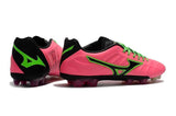 Mizuno Rebula V1 FG Soccer Cleats Pink Black Green - StarStadium