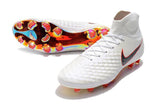 Nike Magista Obra II Elite DF FG Soccer Cleats White Metallic Black - StarStadium