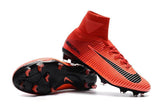 Nike Mercurial Superfly V FG Soccer Cleats Red Black - StarStadium