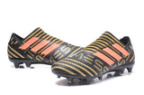 Adidas Nemeziz Messi 17.1 FG Soccer Cleats Trace Olive Bright Orange - StarStadium