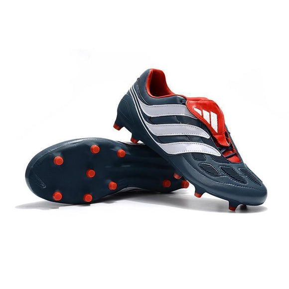 Adidas Predator Precision FG Soccer Cleats Navy White Red - StarStadium