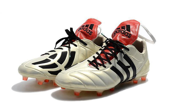 Adidas Predator Mania Champagne FG Soccer Cleats Off White Black Red - StarStadium