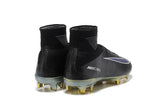 Nike Mercurial Superfly V FG Soccer Cleats Black Blue Golden - StarStadium