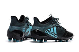 Adidas X Series Leather FG Cleats Black/Blue