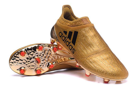 Adidas X 16+ Purechaos FG/AG Soccer Cleats Golden - StarStadium