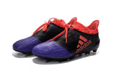 Adidas X 16+ Purechaos FG/AG Soccer Cleats Purple Black Solar Red - StarStadium