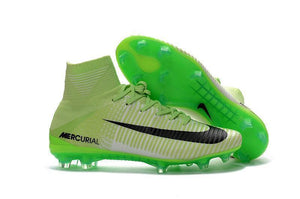 Nike Mercurial Superfly V FG Soccer Cleats Fluorescent Green Black - StarStadium