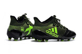 Adidas X Series Leather FG Cleats Black/Green