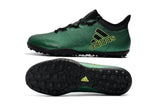 Adidas X series TF Thunderstorm Grass Spikes Soccers Shoes Green/Black/Lime