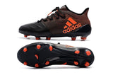 Adidas X Series Leather FG Cleats Black/Orange