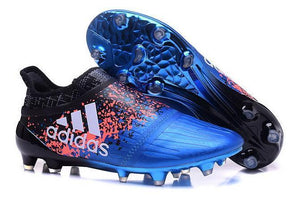 Adidas X 16+ Purechaos FG/AG Soccer Cleats Blue Black - StarStadium