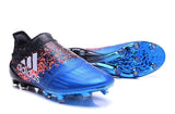 Adidas X 16+ Purechaos FG/AG Soccer Cleats Blue Black - StarStadium