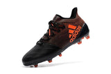 Adidas X Series Leather FG Cleats Black/Orange