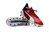 PUMA evoTOUCH Pro FG Soccer Cleats Red White Blue Black