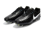 Nike Flyknit Tiempo Legend FG Cleats Black/White