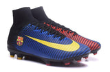 Nike Mercurial Superfly V FC Barcelona FG Soccer Cleats Blue Red Black - StarStadium