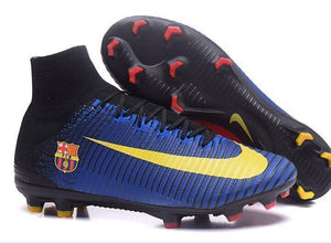 Nike Mercurial Superfly V FC Barcelona FG Soccer Cleats Blue Red Black - StarStadium