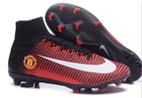 Nike Mercurial Superfly V Manchester United FG Soccer Cleats Red Black - StarStadium