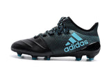 Adidas X Series Leather FG Cleats Black/Blue