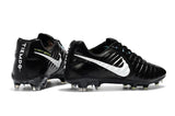 Nike Flyknit Tiempo Legend FG Cleats Black/White